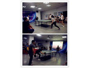 奮力拼搏，一(yī)決高下(xià)——“乒乓球運動賽”